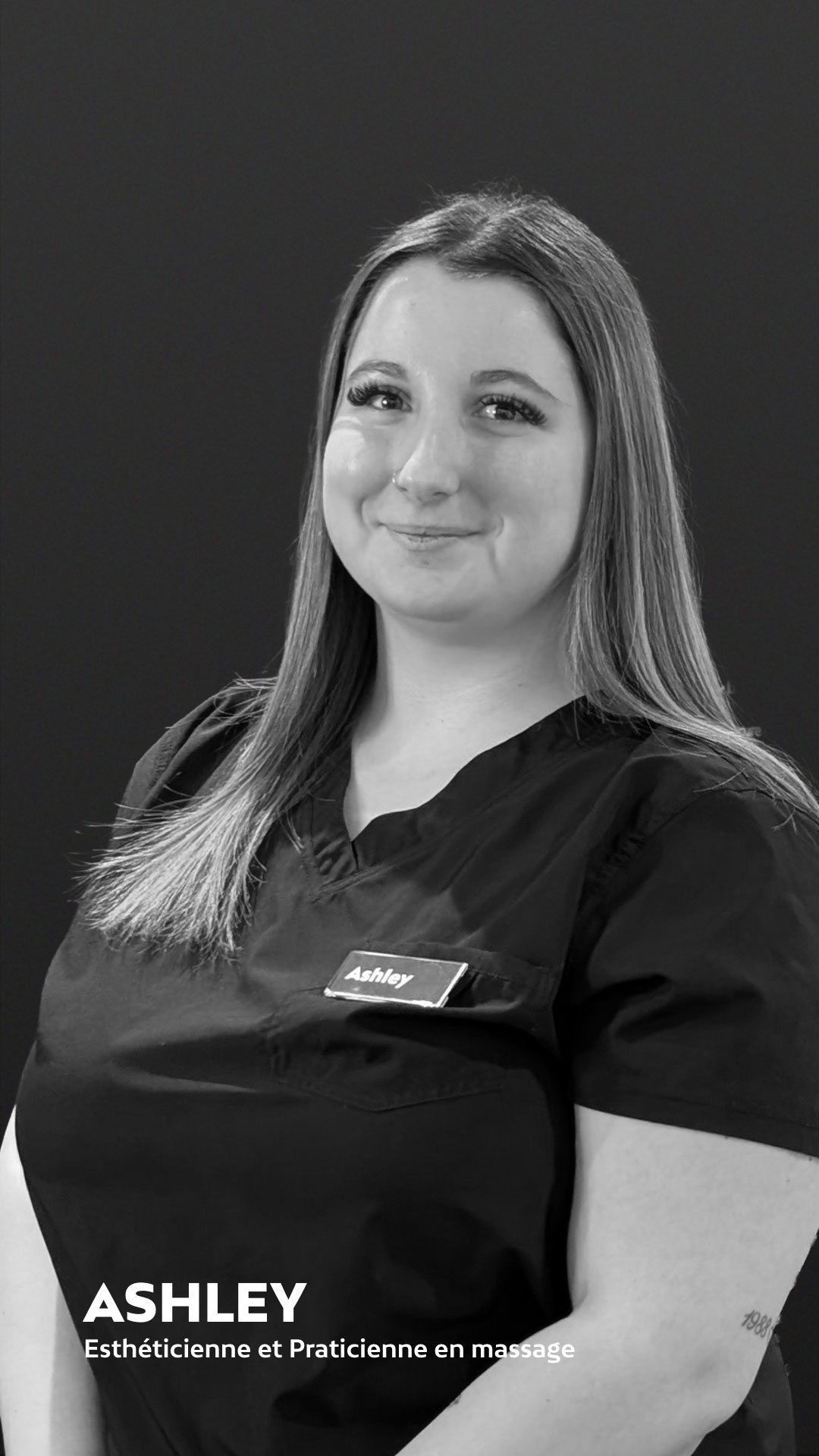 Membre de l'équipe de l'institut de beauté Liv Beauté & Spa