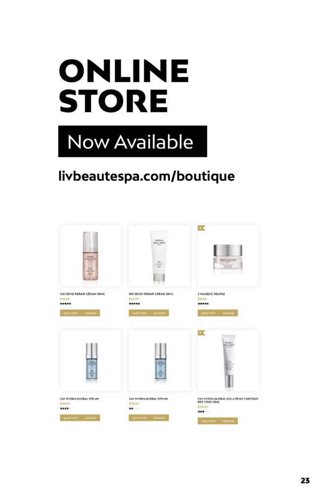 Hand and foot care prices at Liv Beauty & Spa