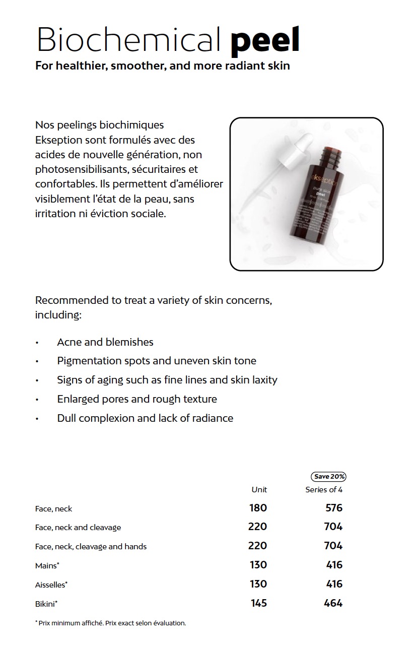 Prix microdermabrasion Liv Beauté & Spa