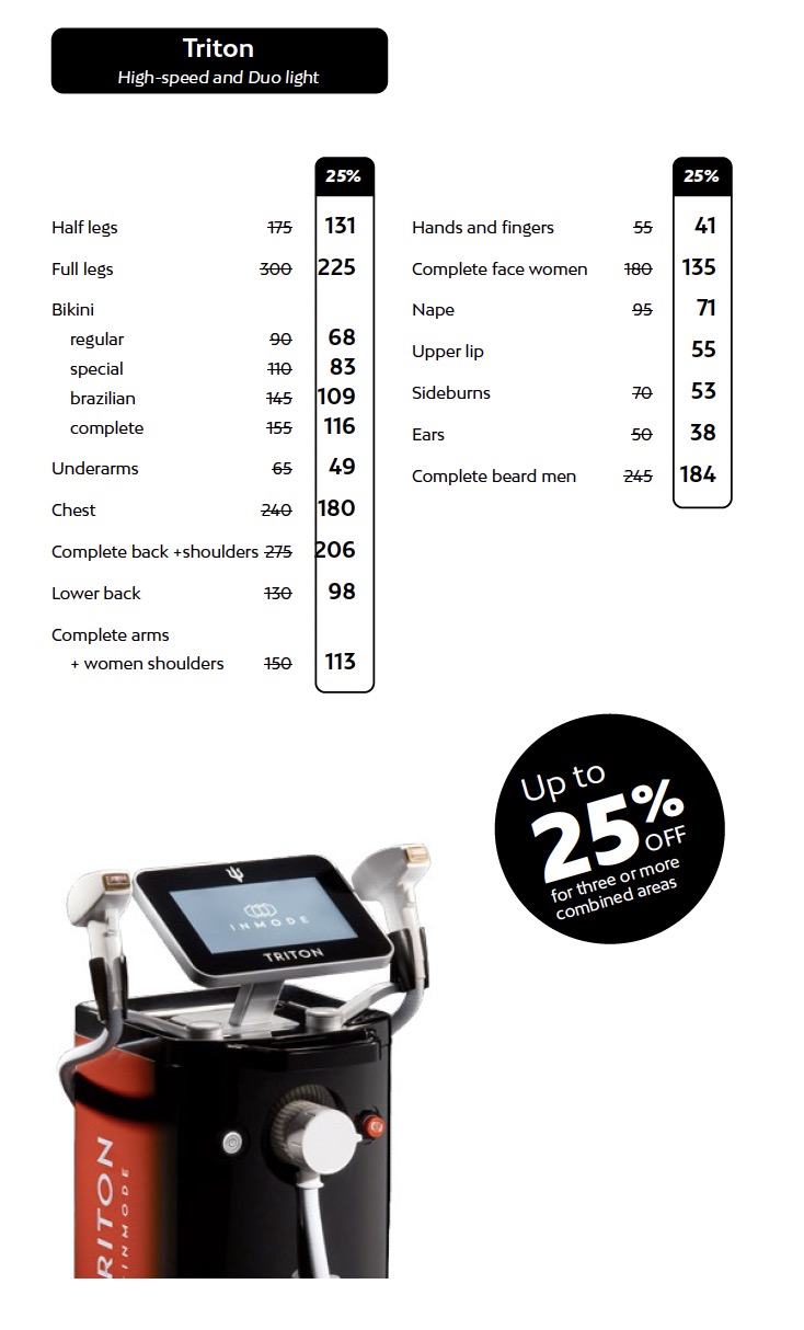 Laser Hair Removal Prices at Liv Beauty & Spa