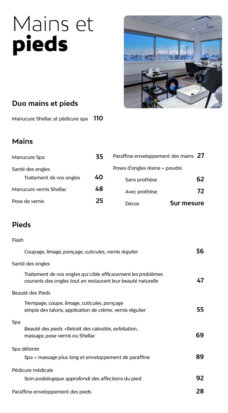 Prix maquillage Liv Beauté & Spa