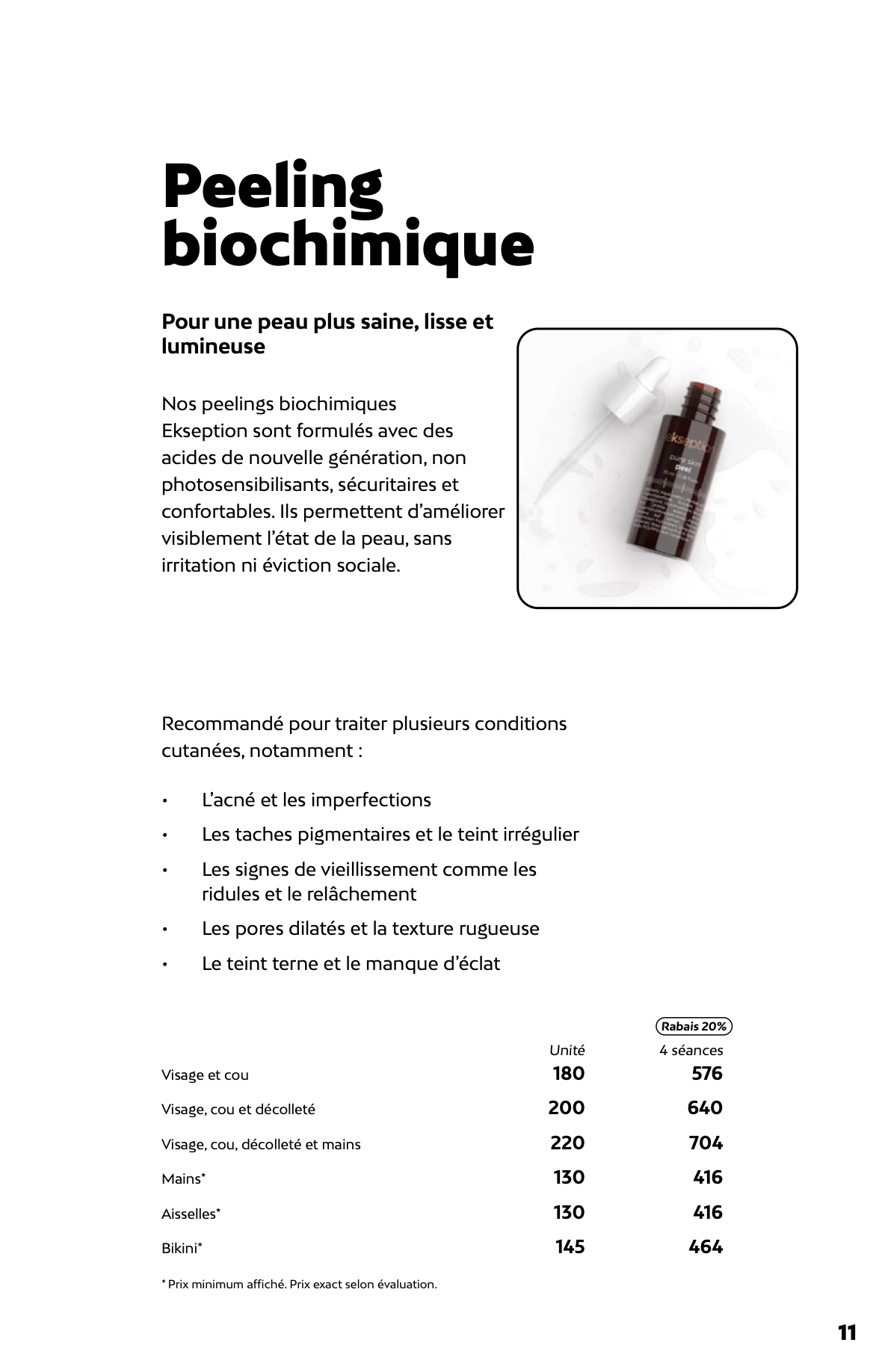Prix de l'hydrafacial chez Liv Beauté & Spa