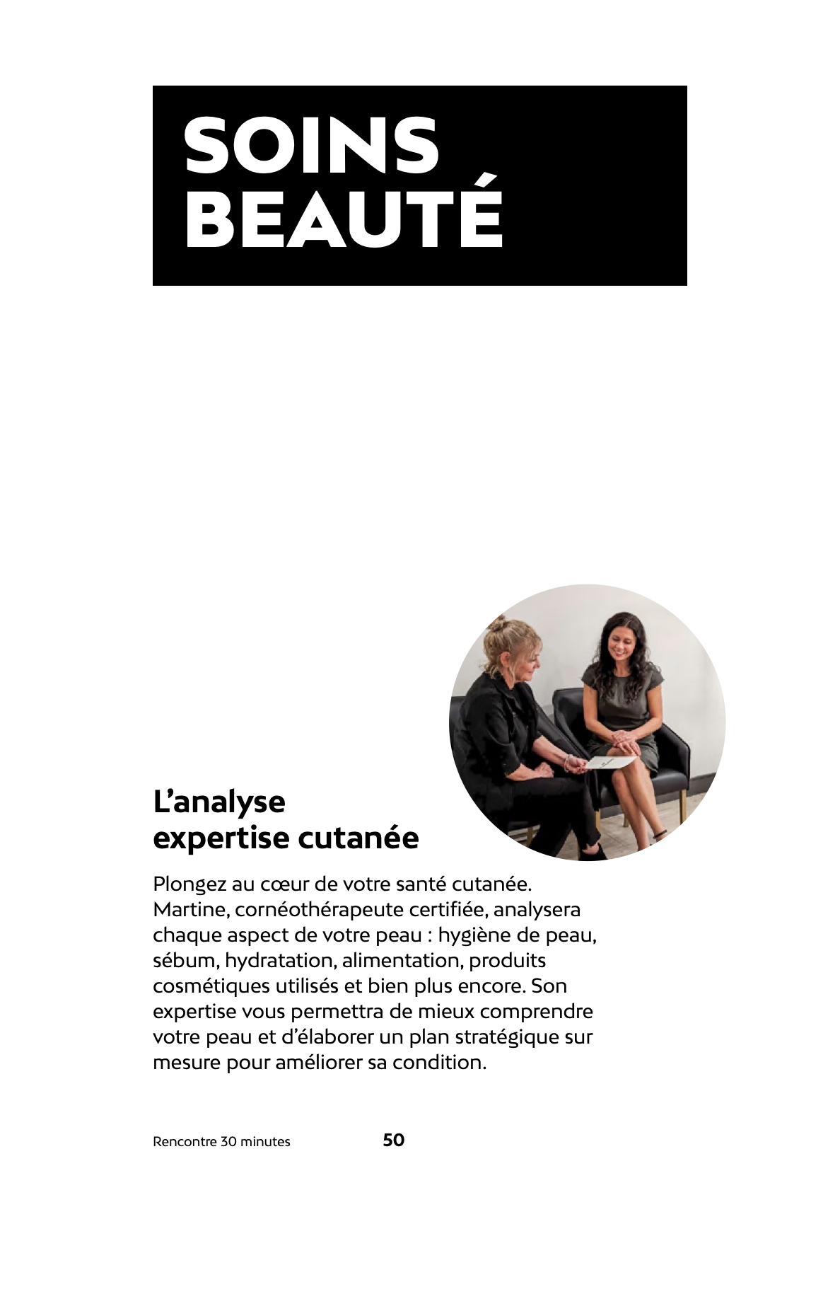 Prix des soins du visage chez Liv Beauté & Spa
