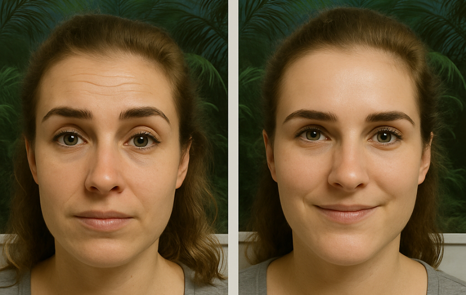 Photo Avant après injection de Botox à Laval